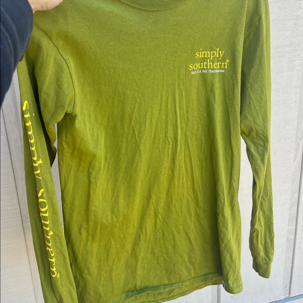 Simply Southern chin up buttercup Long Sleeve Tee - Picture 4 of 11